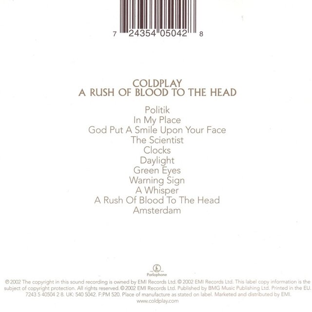 A Rush of Blood to the Head