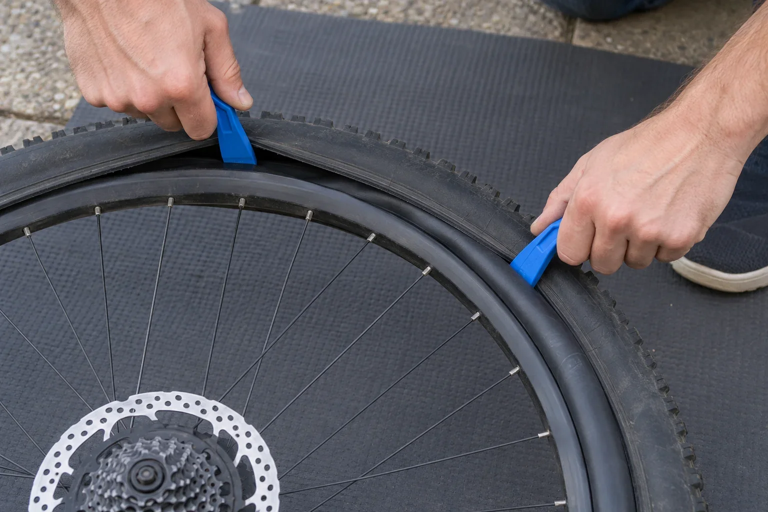 How to fix a bicycle puncture on the road
